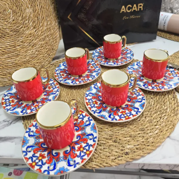 Acar porselen fincan takımı
